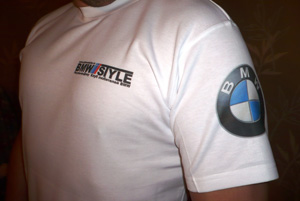 Мы произвели печать на футболках автоклуба BMW.